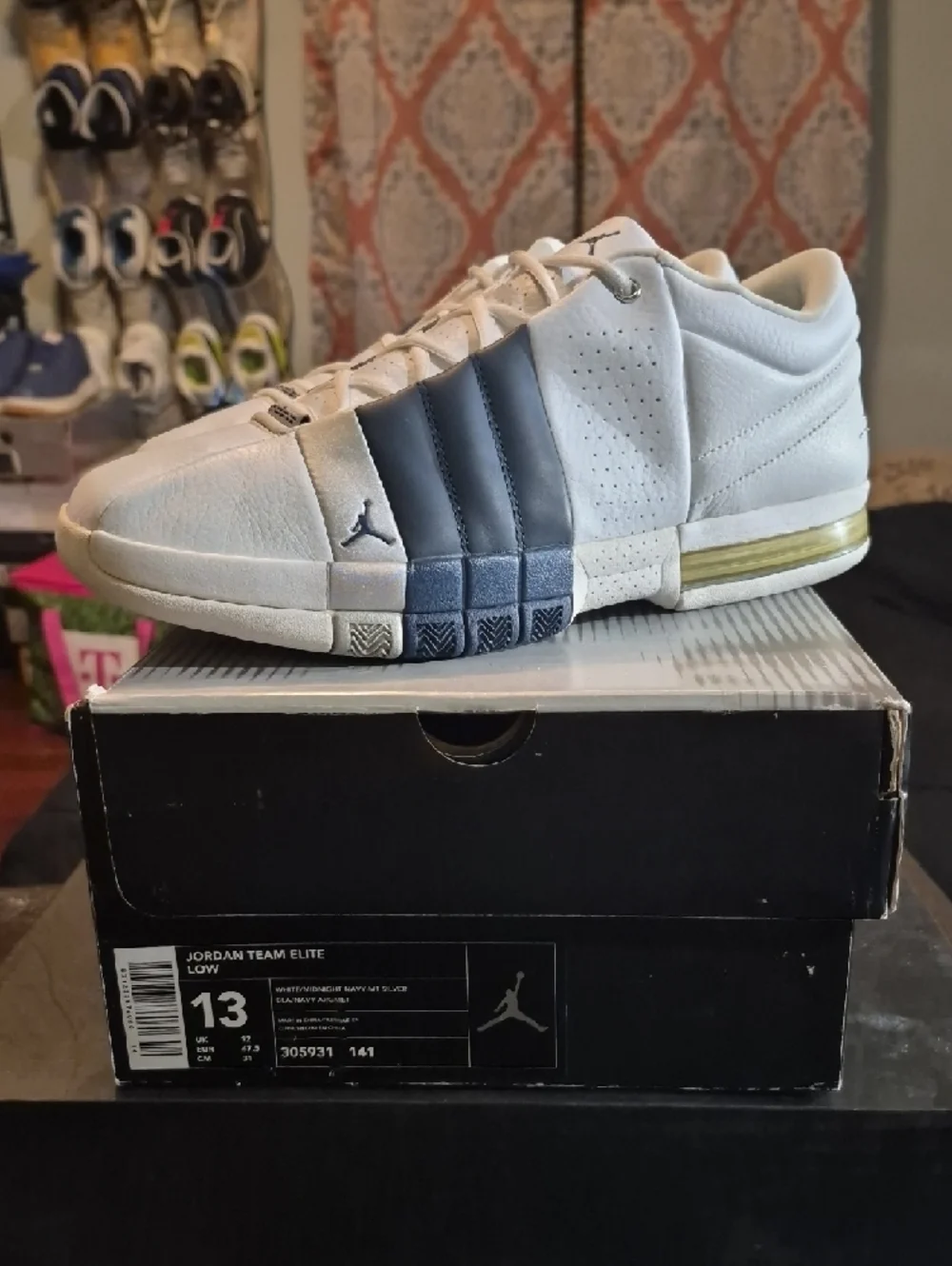 Jordan Team Elite Low Rare 'White Midnight Navy' (2002) EUC W/OG BOX